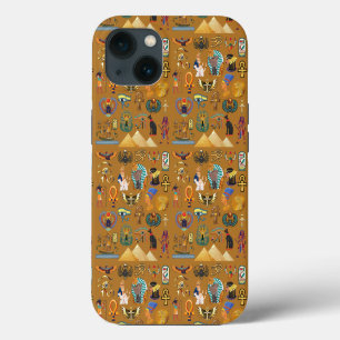 Etui iPhone 13 Hiéroglyphe égyptien antique - Motif Hiéroglyphiqu