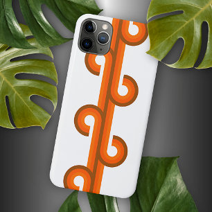 Coque iPhone 11Pro Max Hip Abstrait Courbes d'onde Fusion Motif d'art