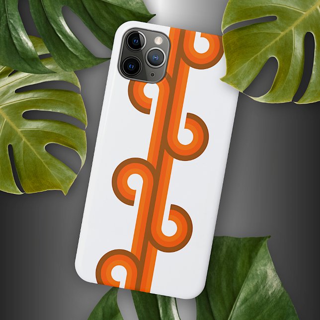 Coque iPhone Hip Abstrait Courbes d'onde Fusion Motif d'art (Créateur téléchargé)