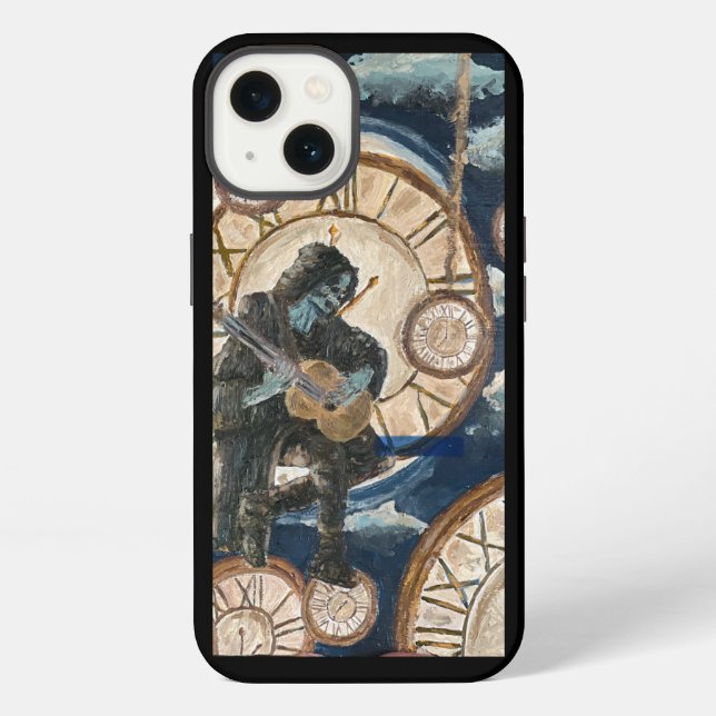 Coque iPhone Histoire d'oeuvres - "Chaînes intemporelles" (Verso)