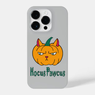 Coque Pour iPhone 14 Plus Hocus pawcus Halloween citrouille ginger cat magie