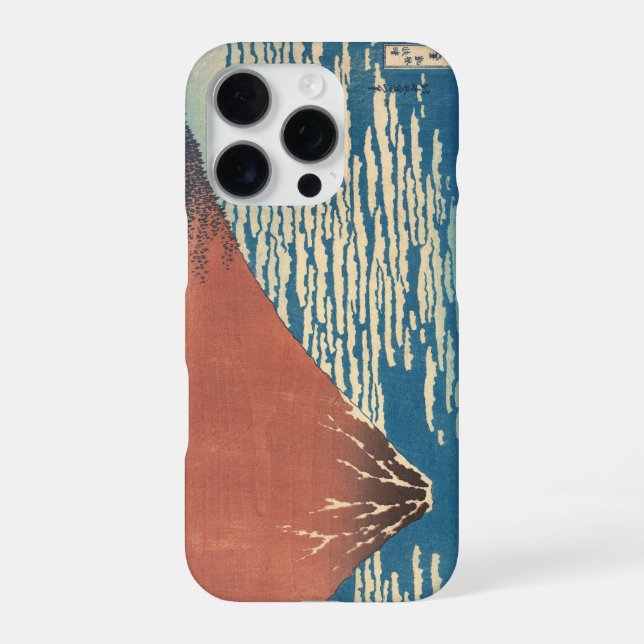 Coque iPhone Hokusai Red Fuji iPhone 15 Pro Case – Fine Wind Cl (Verso)