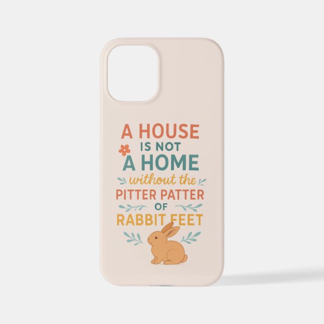 Coque iPhone house with rabbit feet (Verso)
