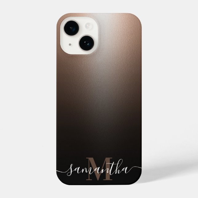 Coque iPhone Huile d'or rose (Verso)