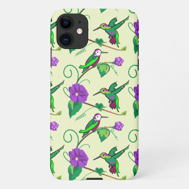 Coque iPhone Hummingbirds in the Sun iPhone Case (Dos)