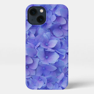 Etui iPhone 13 Hydrangea bleu