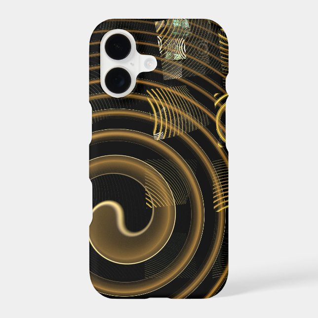Coque iPhone Hypnose Art Abstrait brillant (Verso)