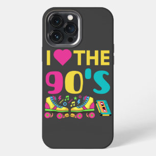 Etui iPhone 13 Pro Max I Heart Le 90 S, vintage rétro 90s tenue