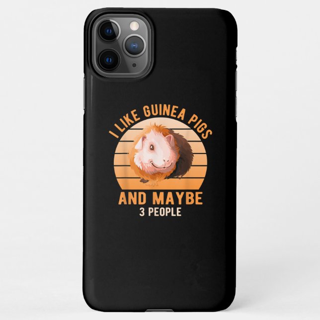 Coque iPhone I Like Guinea Pigs Wheek Cavy Lover Guinea Pig Mom (Dos)