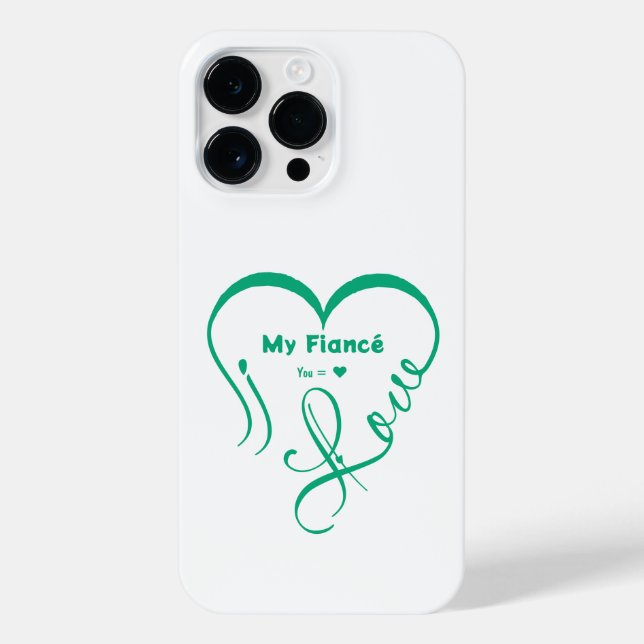 Coque iPhone I Love My Fiancé • You = ♥ 🫳🏻💍 (Verso)