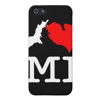 Étui iPhone 5 I ♥ MI (coeur d'I Michigan) iPod/coque iphone