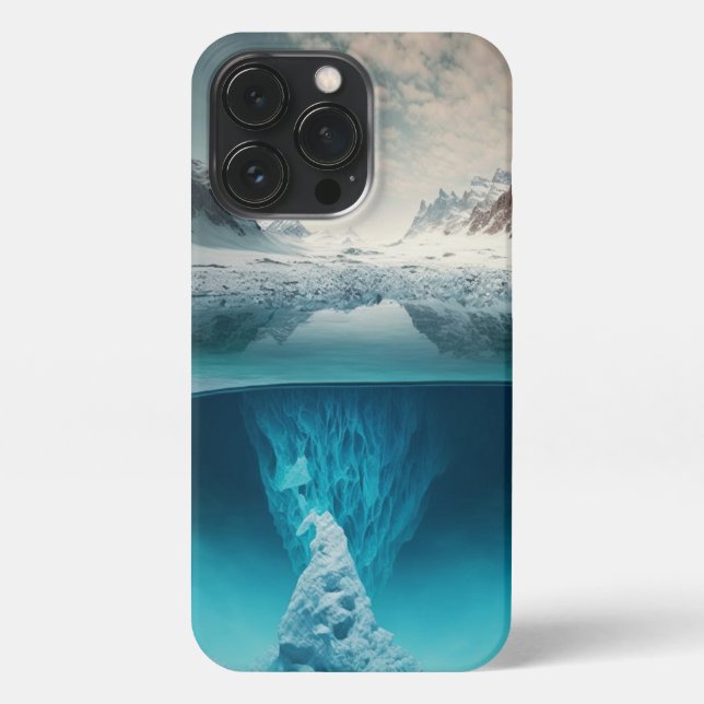 Coque iPhone Icy Mountain View (Verso)
