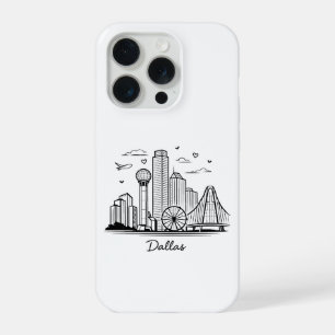 Illustration de Dallas en ligne noire