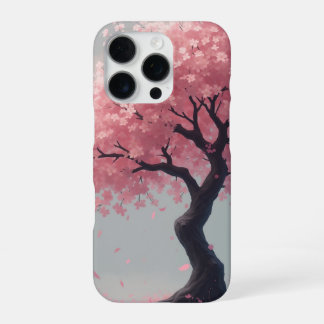 Coque iPhone 16 Pro illustration de fleurs de cerisier