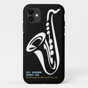 Coque iphone illustré de saxophone