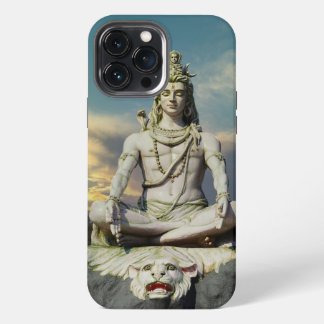Etui iPhone 13 Pro Max Image de God Shiva dans la méditation
