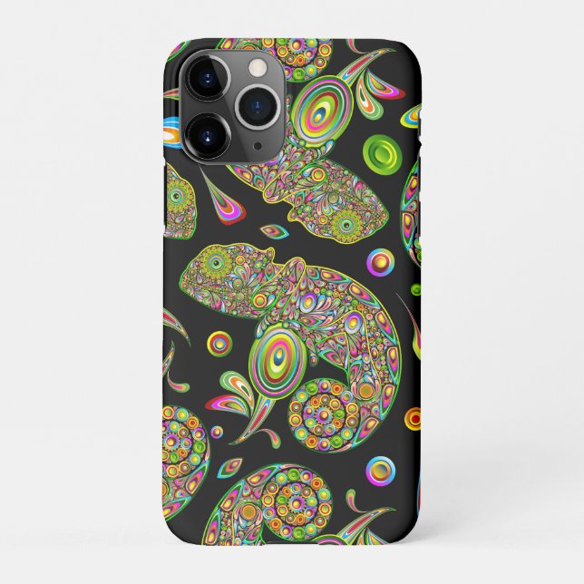Coque iPhone Imaginaire psychédélique de Chameleon (Dos)