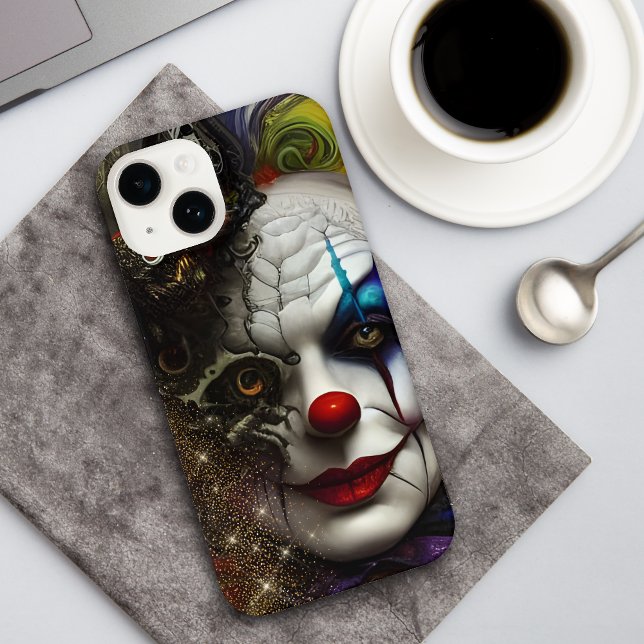 Coque iPhone Imaginaire Steampunk Evil Clown (Créateur téléchargé)