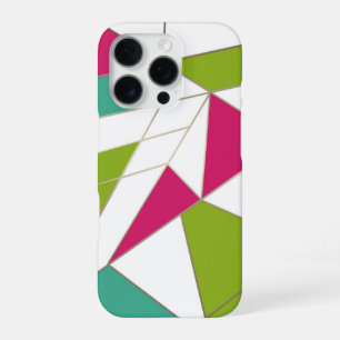 Coque iPhone 16 Pro Impression abstraite de triangles géométrie mode