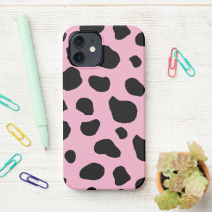 Coque iPhone 12 Impression de vache, Motif de vache, Spots de vach
