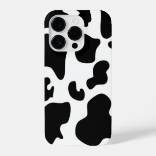 Coque Pour iPhone 14 Plus Impression de vache noire et blanche