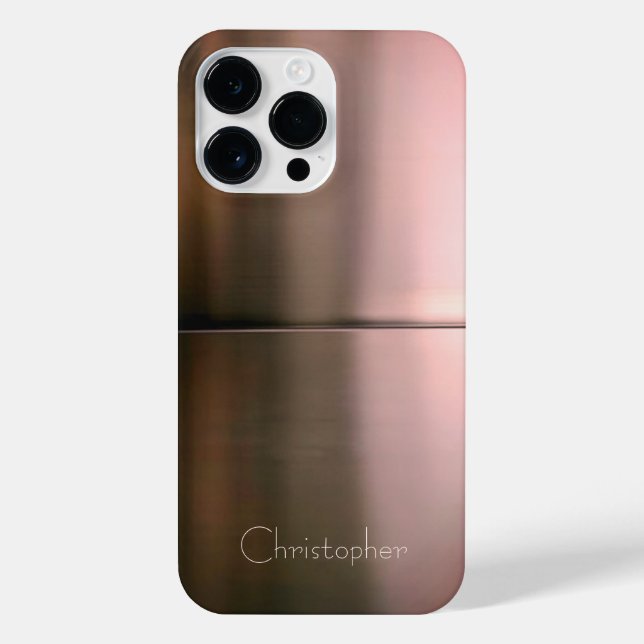 Coque iPhone Impression en acier inoxydable en bronze de titane (Verso)