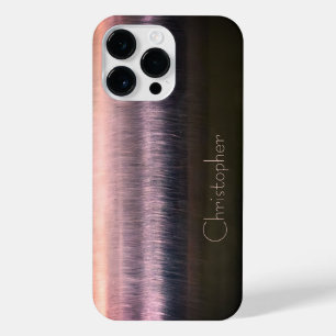 Coque Pour Pour iPhone 14 Pro Max Impression en acier inoxydable en bronze de titane