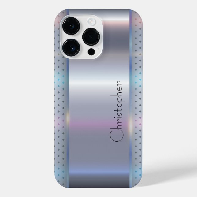 Coque iPhone Impression en acier inoxydable titane (Verso)