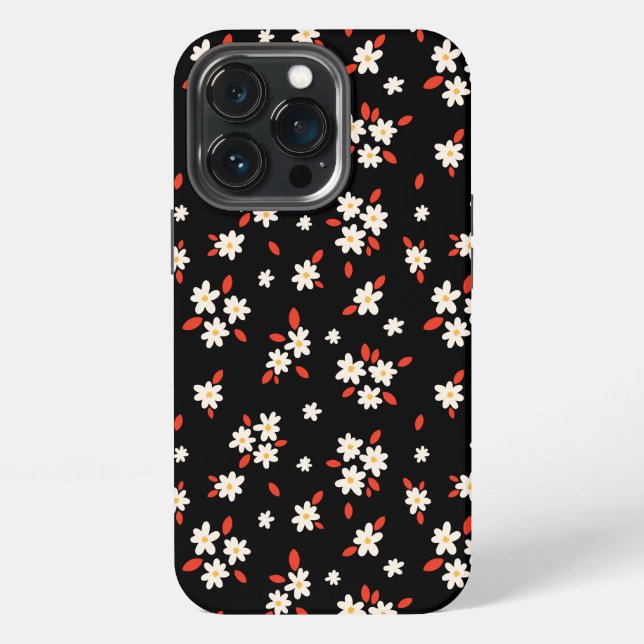Coque iPhone Impression florale ditsy (Dos)
