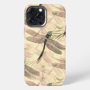 Etui iPhone 13 Pro Max Impression vintage de libellule