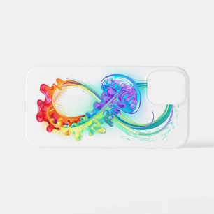 Coque iPhone 12 Mini Infinity avec Rainbow Jellyfish