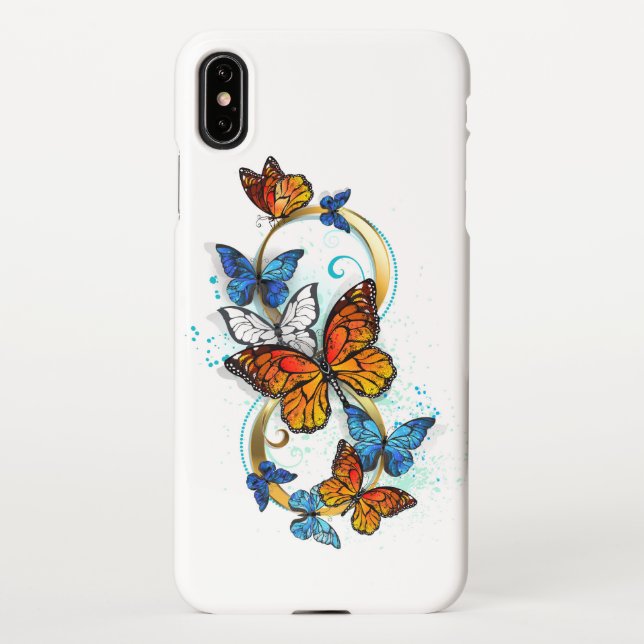 Coque iPhone Infinity of Monarch Butterflies (Dos)