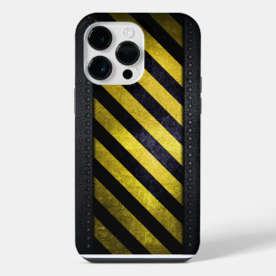 Coque Pour Pour iPhone 14 Pro Max Ingénieur de construction bandes de danger jaune n