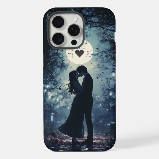 Coque iPhone initiale du nom du couple qui s'embra (Verso)