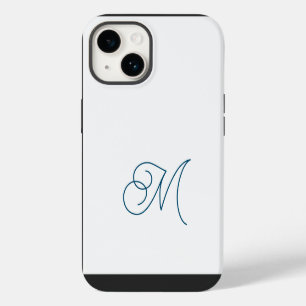 Coque Pour iPhone 14 Initiale simple de script classique monogrammé