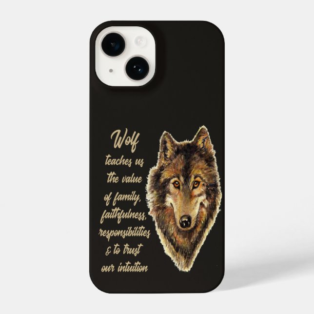 Coque iPhone Inspiration Wolf Wolves Spirit Animal Totem (Verso)
