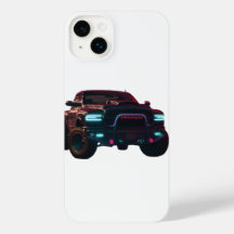 iPhone 14 Enveloppe Dodge TRX Neon Camion