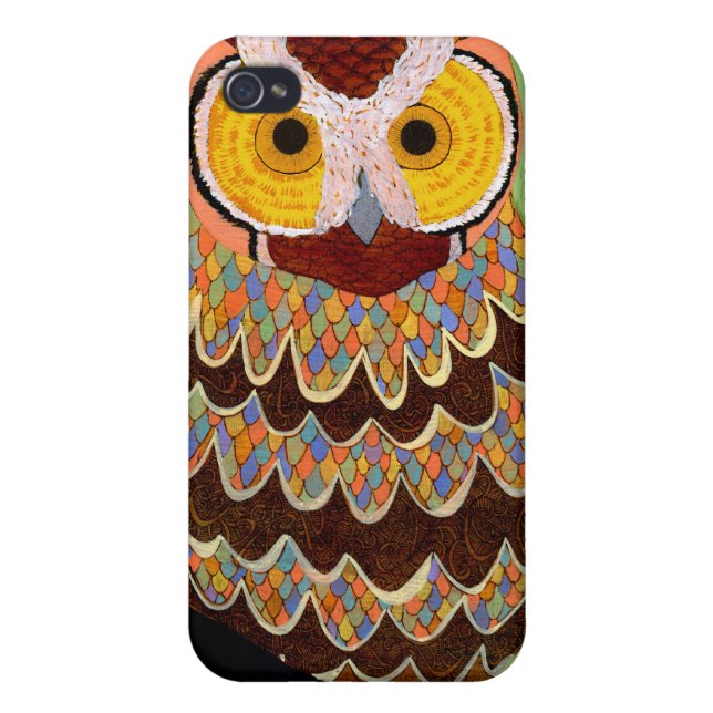 Coque iPhone Iphone 4 de M. Pattern Owl (Dos)
