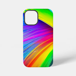 Coque iPhone 12 Mini Iphone Arc-en-ciel Abstrait 12 mini coque, brillan