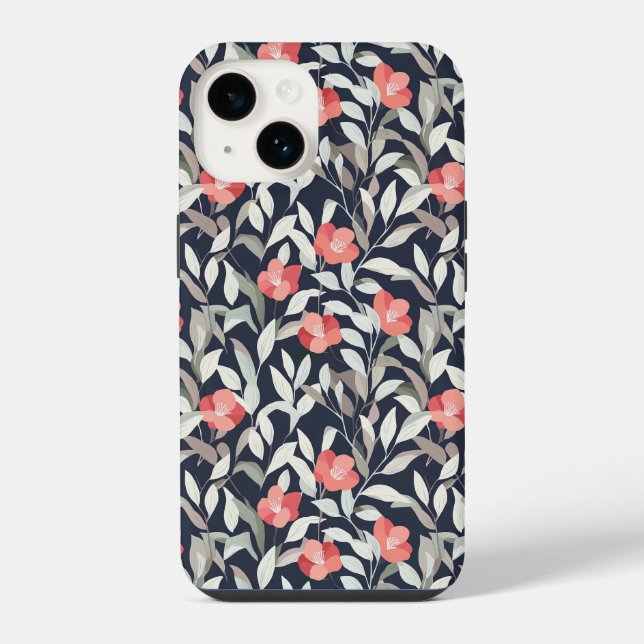 Coque iPhone iphone floral pattern case (Verso)