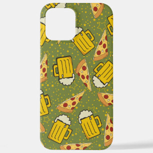 Coque iPhone 12 Pro Max iPhone Motif à la bière et à la pizza