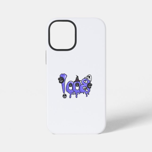 Coque iPhone  iPhone with a clear case  "BOO!" design  (Verso)