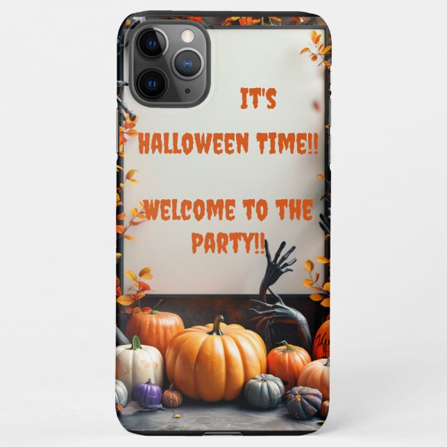 Coque iPhone It's Halloween time Baby !!! (Dos)