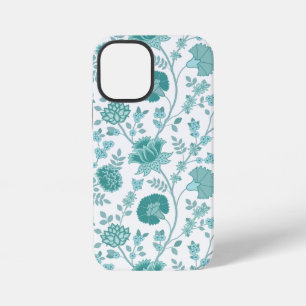 Coque iPhone 12 Mini Jacobean Floral Big Motif Tee sur blanc