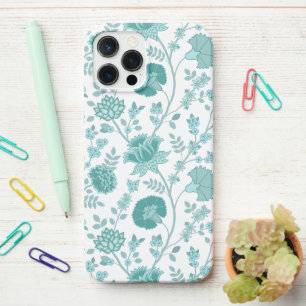 Coque iPhone 12 Pro Max Jacobean Floral Big Motif Tee sur blanc
