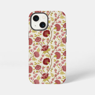 Etui iPhone 13 Mini Jacobean Floral Pattern Rouge Rose Gold Crème