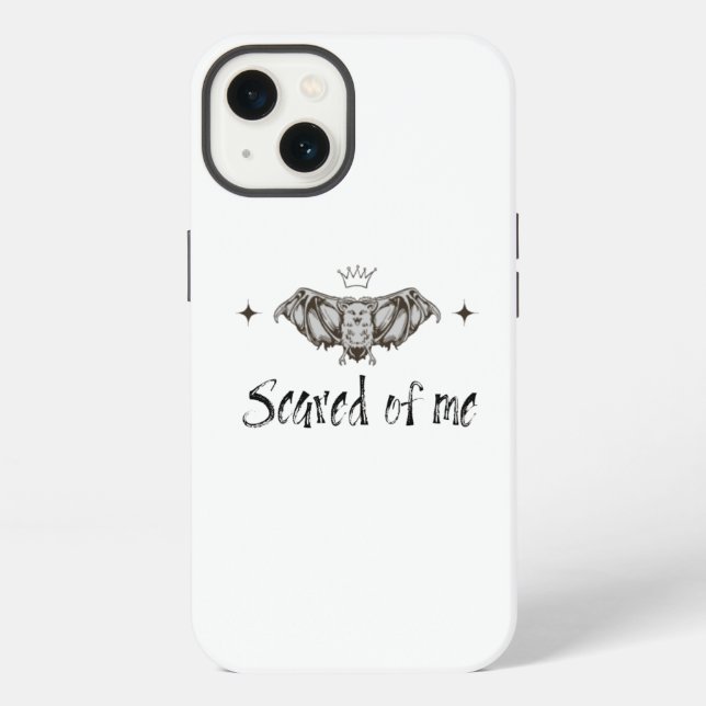 Coque iPhone J'ai peur de mon cas de téléphone (Verso)