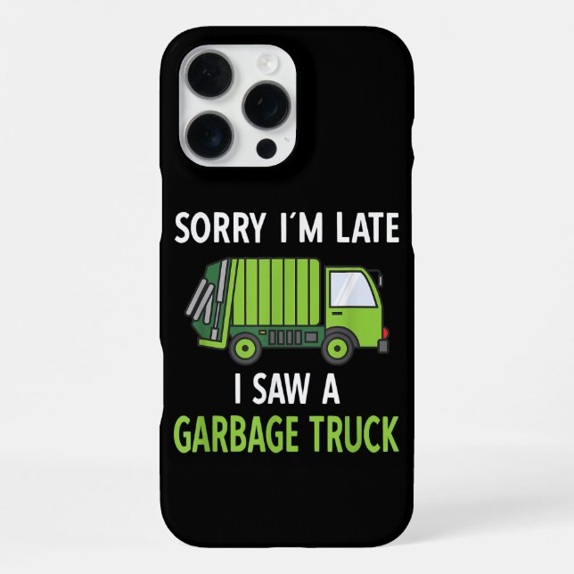 Coque iPhone J'ai vu des ordures de camion costume de recyclage (Verso)
