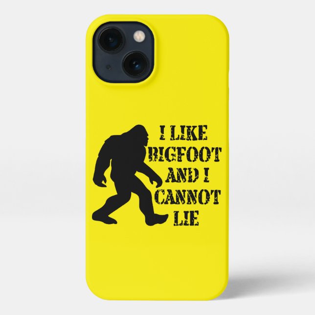 Coque iPhone J'aime Bigfoot et je ne peux pas mentir (Verso)