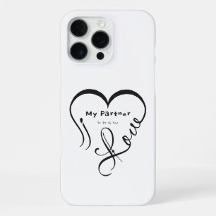 Coque iPhone 16 Pro Max J'aime mon partenaire - Vous êtes mon oreiller déc